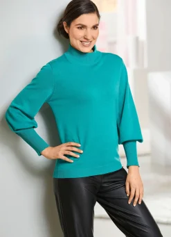 Best BADER Pima-Pullover in Feinstrick JADEGRÜN