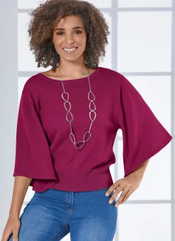 BADER Pima-Pullover mit weichem Griff KIRSCHROT