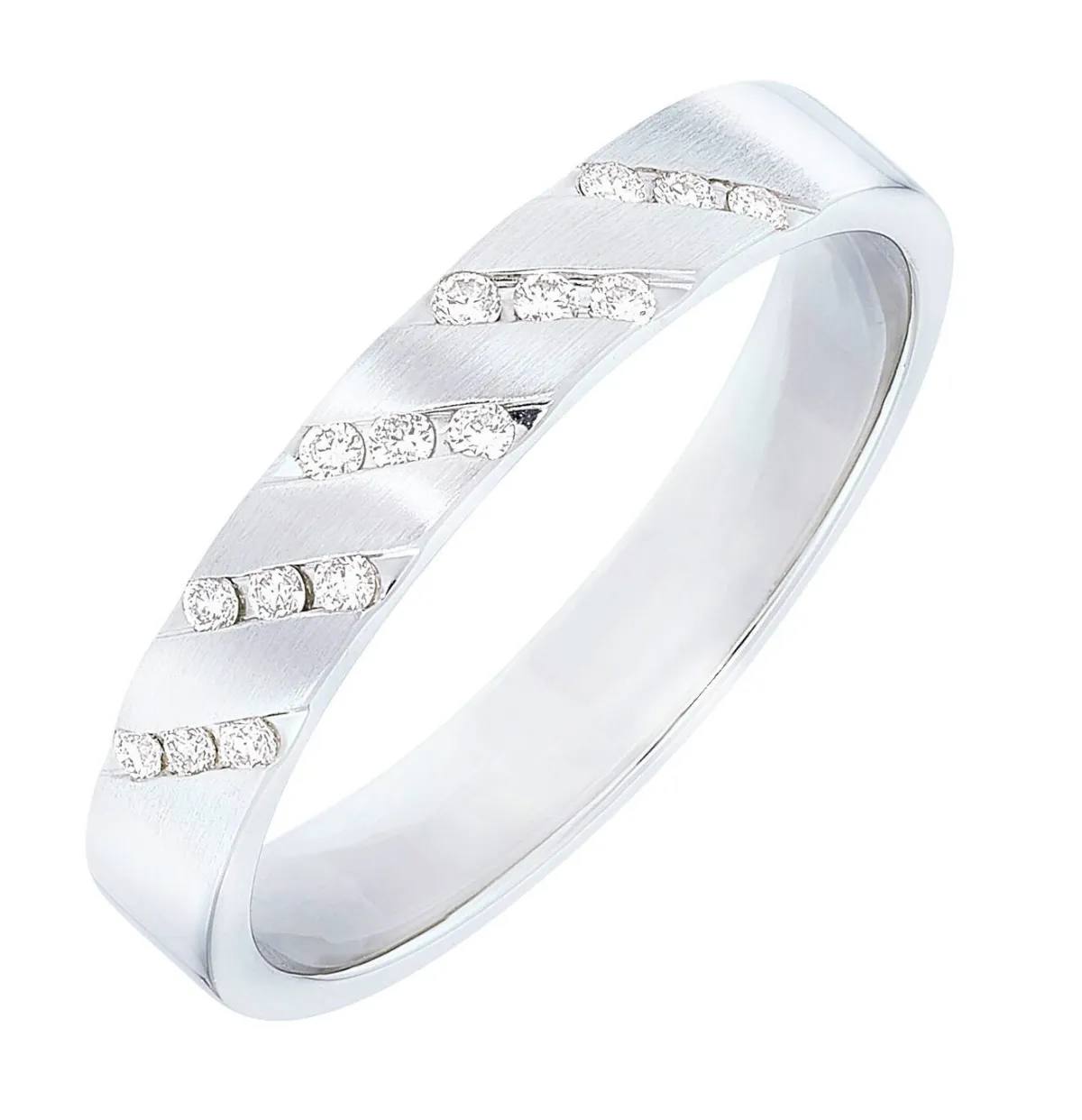 New BADER Platin Damenring mit Brillanten