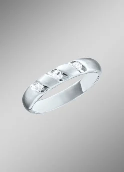 New BADER Platin Damenring mit 3 lupenreinen Brillanten