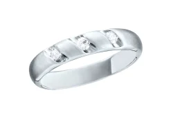 New BADER Platin Damenring mit 3 lupenreinen Brillanten