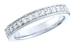 Best BADER Platin Memoire-Ring mit lupenreinen Brillanten