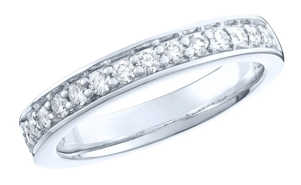 Best BADER Platin Memoire-Ring mit lupenreinen Brillanten