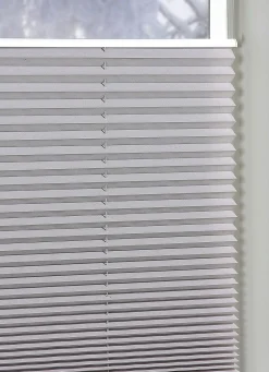 Online BADER Plissee-Rollos für Montage am Fensterrahmen ohne Bohren SILBER