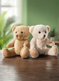BADER Plüschteddybär, 2er-Set BRAUN-CREME
