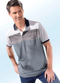 Hot BADER Poloshirt in 3 Farben MARINE-ECRU