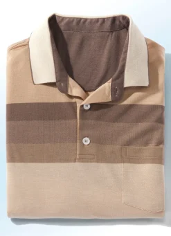 New BADER Poloshirt in 3 Farben BEIGE-CAMEL
