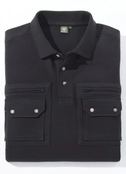 BADER Poloshirt in 3 Farben SCHWARZ