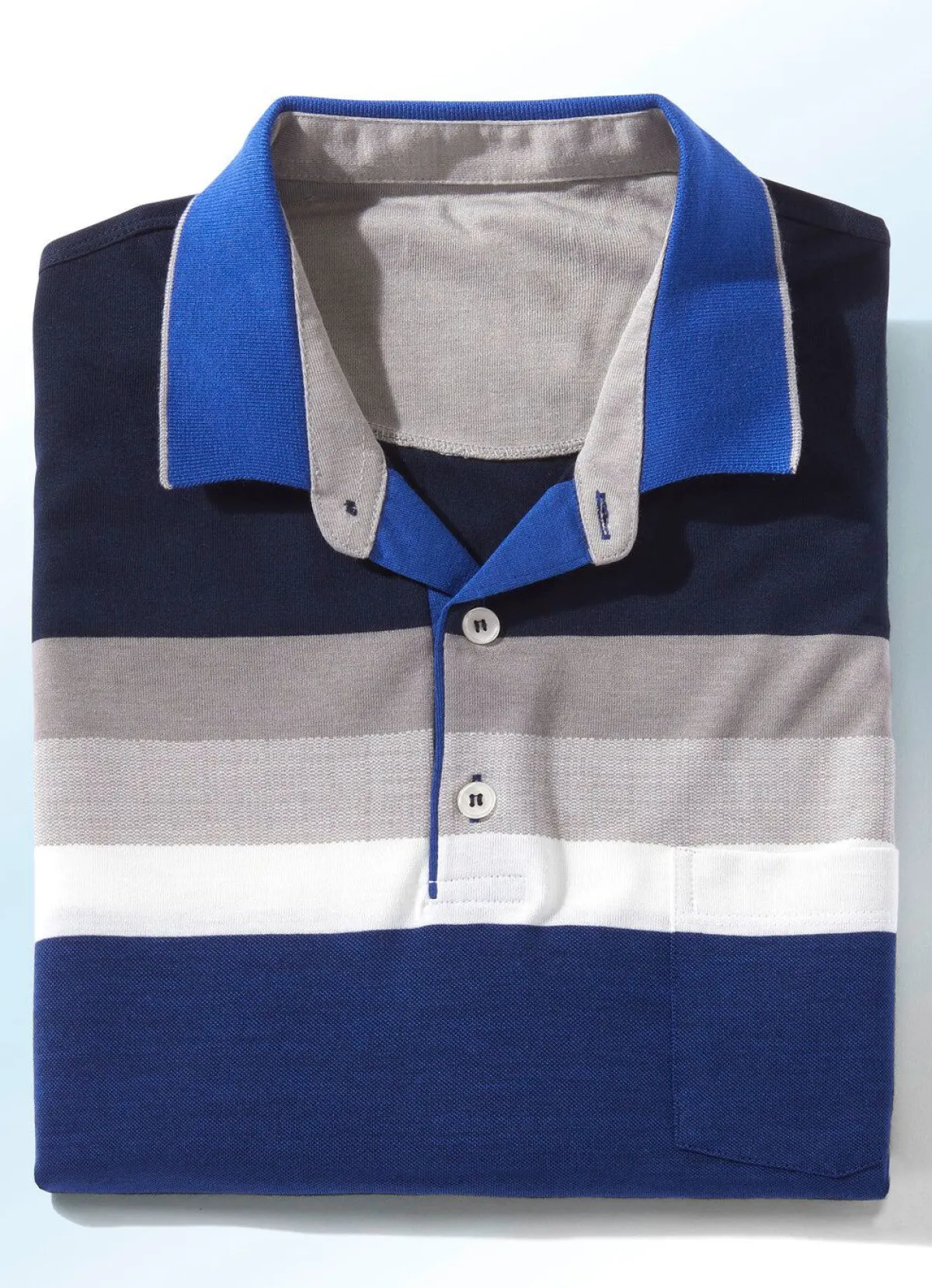 Hot BADER Poloshirt in 3 Farben ROYALBLAU-MARINE