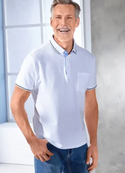 New BADER Poloshirt in 4 Farben WEISS
