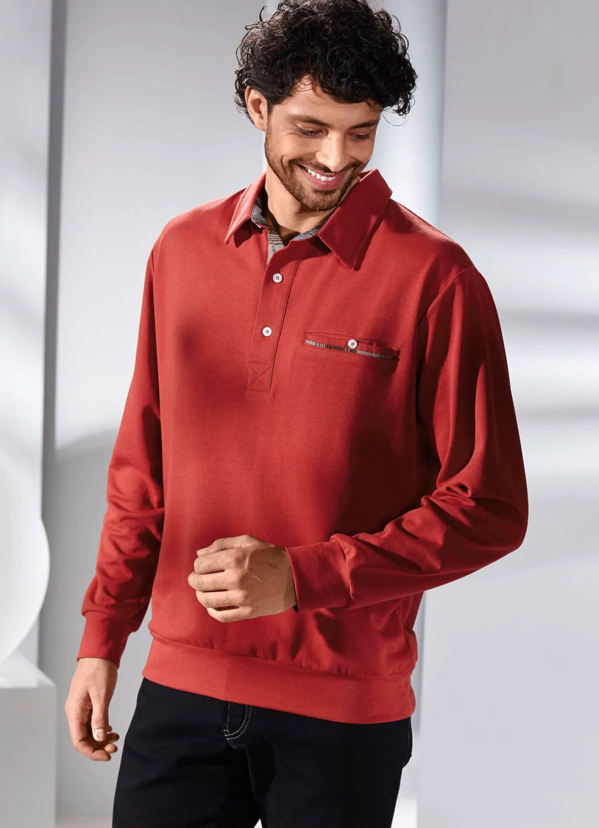 Online BADER Poloshirt in 3 Farben ROST