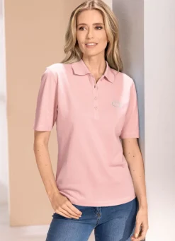 Best BADER Poloshirt, 1/2-lange Ärmel ROSÉ