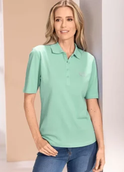 BADER Poloshirt, 1/2-lange Ärmel MINT