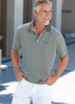 Clearance BADER Poloshirt mit Brusttasche OLIV