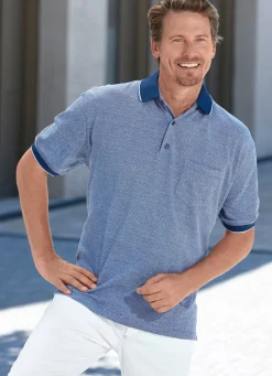 Hot BADER Poloshirt mit Brusttasche BLAU