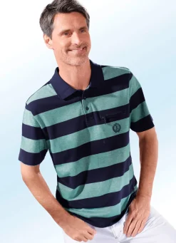 Sale BADER Poloshirt in 2 Farben JADEGRÜN-MARINE