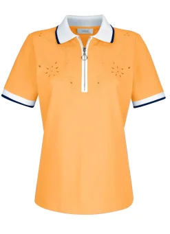 BADER Poloshirt mit Cut-Outs in 2 Farben GELB