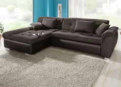 Best BADER Polsterecke mit Bettfunktion BRAUN-BRAUN