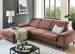 Clearance BADER Polsterecke mit Bettfunktion und Bettkasten BRAUN