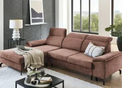 Clearance BADER Polsterecke mit Bettfunktion und Bettkasten BRAUN