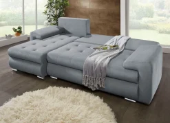Best BADER Polsterecke mit Bettfunktion und Bettkasten GRAU