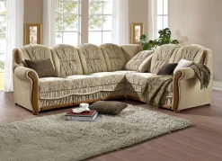 Hot BADER Polsterecke mit Bettfunktion und Bettkasten BEIGE