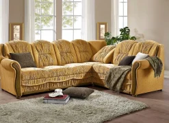 Outlet BADER Polsterecke mit Bettfunktion und Bettkasten GOLD