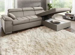 New BADER Polsterecke mit Bettfunktion CREME