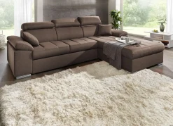 Outlet BADER Polsterecke mit Bettfunktion BRAUN