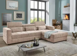 Hot BADER Polsterecke mit Bettfunktion beige