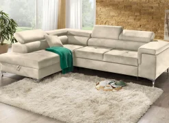 Online BADER Polsterecke mit Bettfunktion und Komfortschaum-Polsterung BEIGE