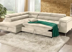 Online BADER Polsterecke mit Bettfunktion und Komfortschaum-Polsterung BEIGE