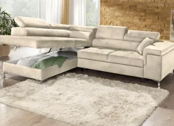 Online BADER Polsterecke mit Bettfunktion und Komfortschaum-Polsterung BEIGE