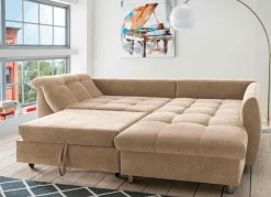 Discount BADER Polsterecke mit Dekokissen CREME