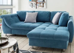 Hot BADER Polsterecke mit Dekokissen BLAU
