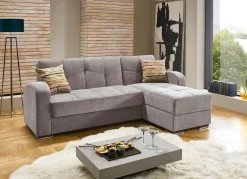 Discount BADER Polsterecke mit Funktion GRAU