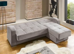 Discount BADER Polsterecke mit Funktion GRAU