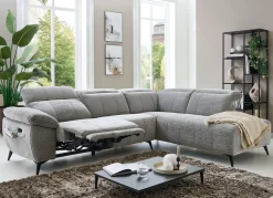 Outlet BADER Polsterecke mit Funktion grau