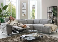 Outlet BADER Polsterecke mit Funktion grau