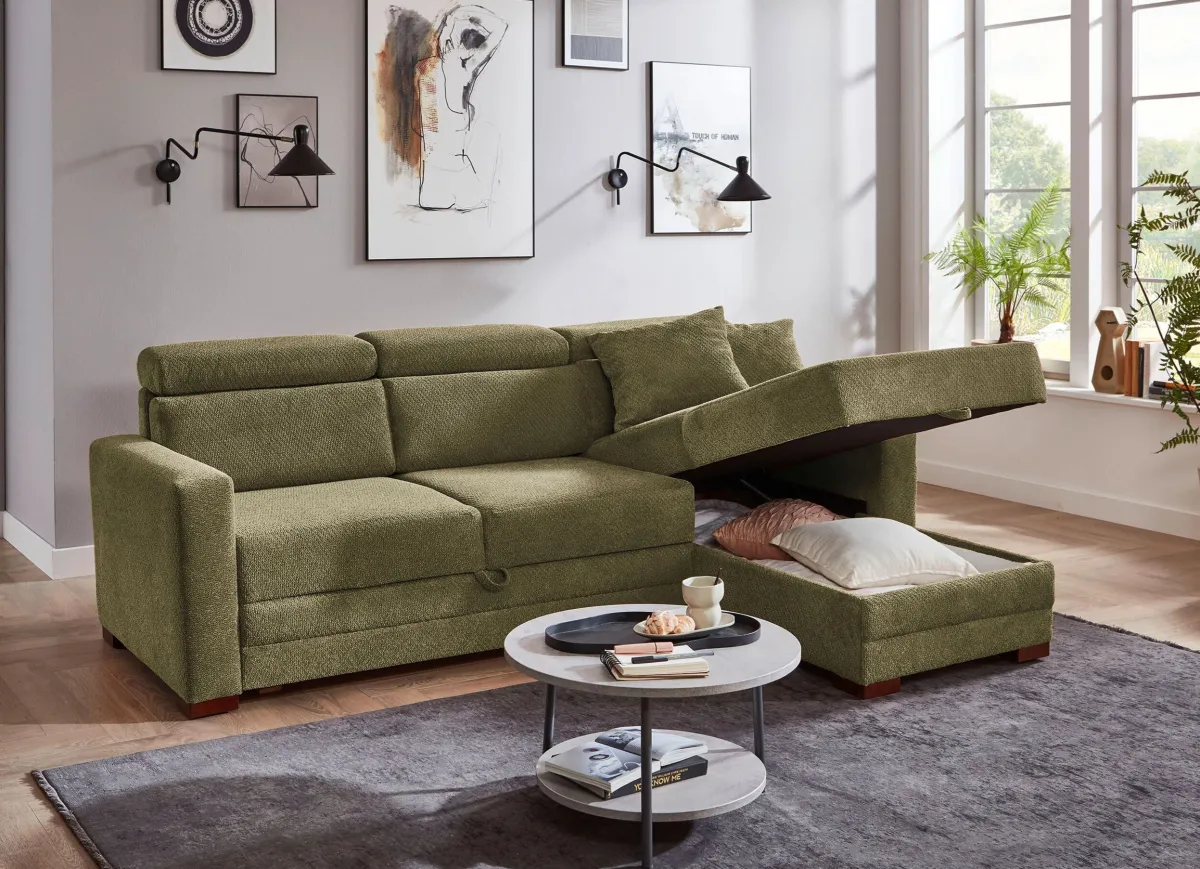 Clearance BADER Polsterecke mit Funktion grün