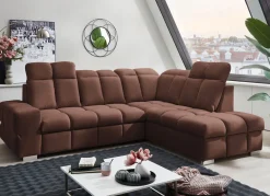 Sale BADER Polsterecke mit Funktion und verstellbaren Kopfstützen BRAUN