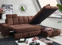 Sale BADER Polsterecke mit Funktion und verstellbaren Kopfstützen BRAUN