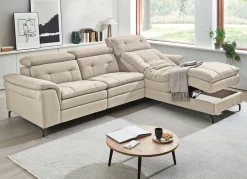 Hot BADER Polsterecke,mit verstellbaren Kopfstützen BEIGE