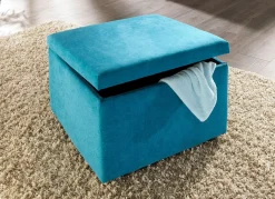 New BADER Polstermöbel mit Bettfunktion und verstellbaren Kopfstützen BLAU