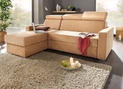Sale BADER Polstermöbel mit Bettfunktion und verstellbaren Kopfstützen BEIGE