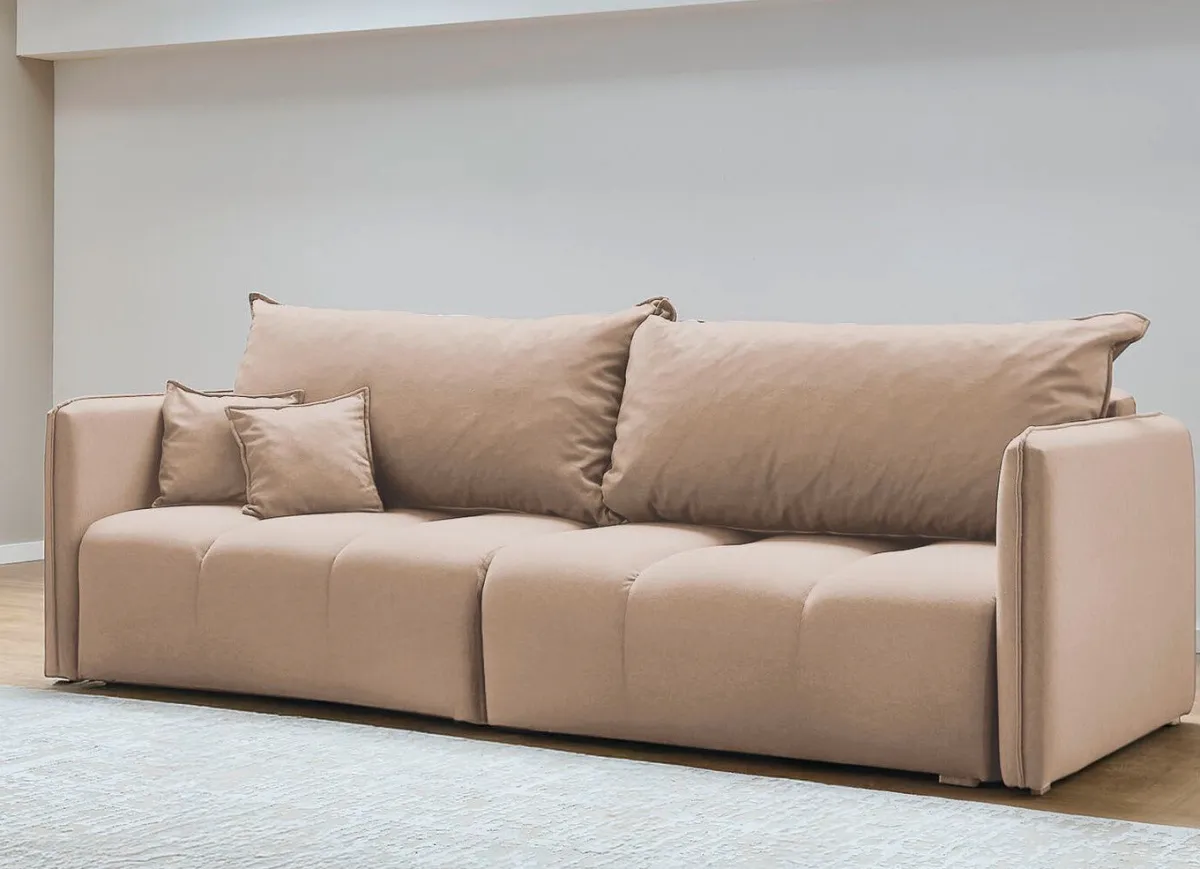Online BADER Polstermöbel mit dekorativer Steppung BEIGE