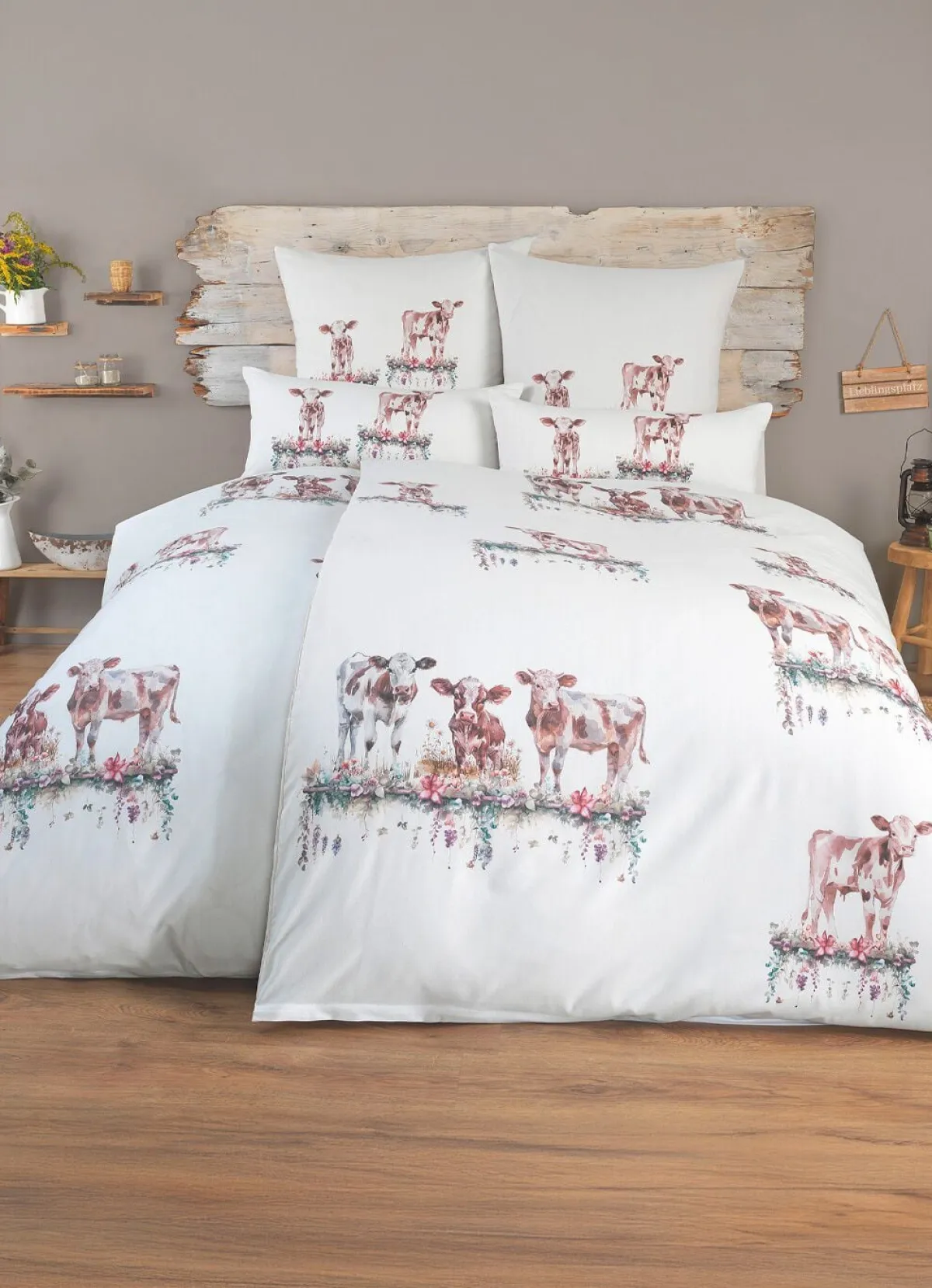 Clearance BADER Polycotton-Bettwäsche-Garnitur mit Reißverschluss MULTICOLOR