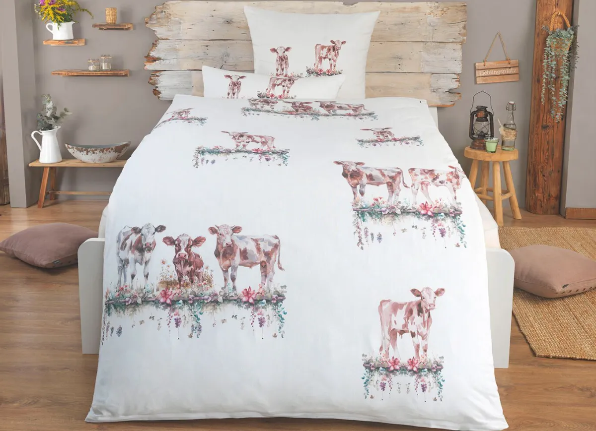 Clearance BADER Polycotton-Bettwäsche-Garnitur mit Reißverschluss MULTICOLOR