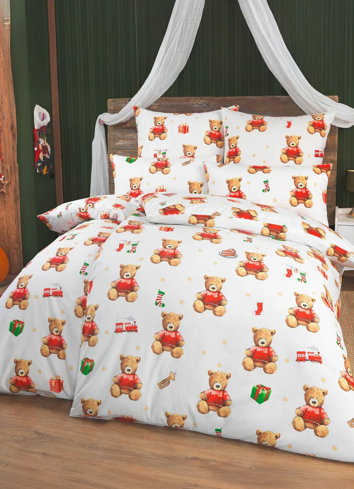 New BADER Polycotton-Bettwäsche-Garnitur mit Reißverschluss MULTICOLOR