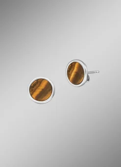 New ENGELSRUFER Powerful Stone Ohrstecker mit Tigerauge BRAUN